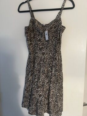 NWT Cotton Leopard Sundress